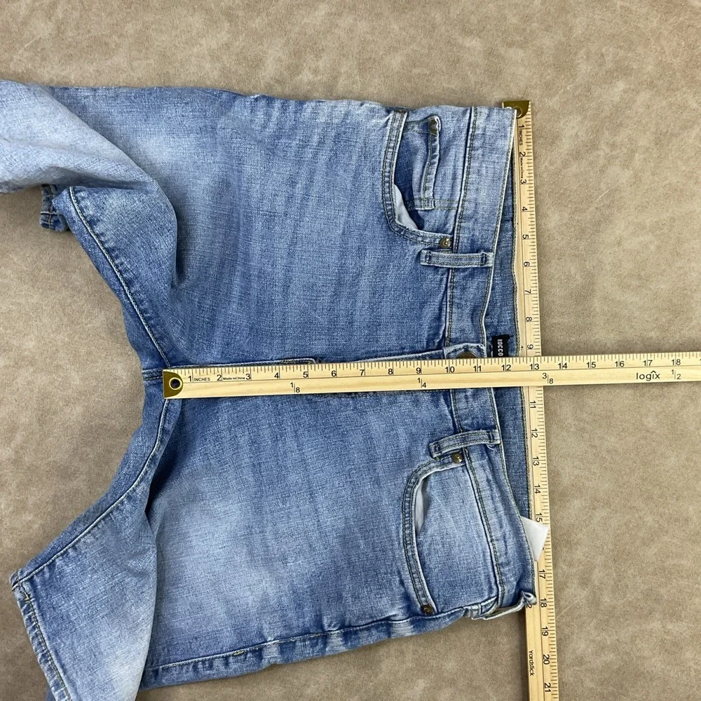 True Religion Rocco Relaxed Skinny Denim Jean Shorts Mens 34 Blue Stretch Jeans